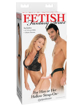 HOLLOW STRAP-ON - FLESH - 6"